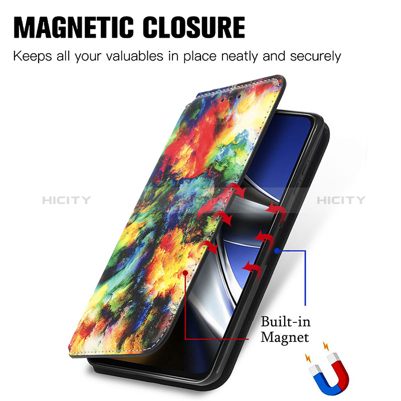 Custodia Portafoglio In Pelle Fantasia Modello Cover con Supporto S02D per Xiaomi Poco X4 Pro 5G