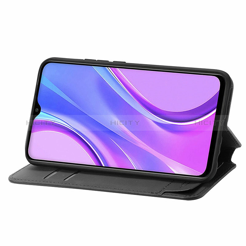 Custodia Portafoglio In Pelle Fantasia Modello Cover con Supporto S02D per Xiaomi Redmi 9 Prime India