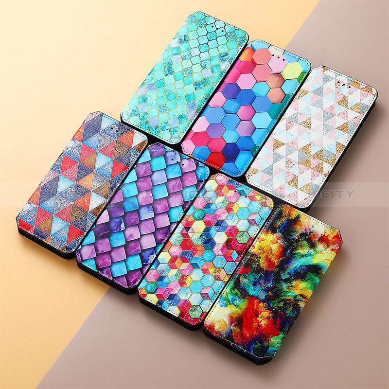 Custodia Portafoglio In Pelle Fantasia Modello Cover con Supporto S02D per Xiaomi Redmi 9AT