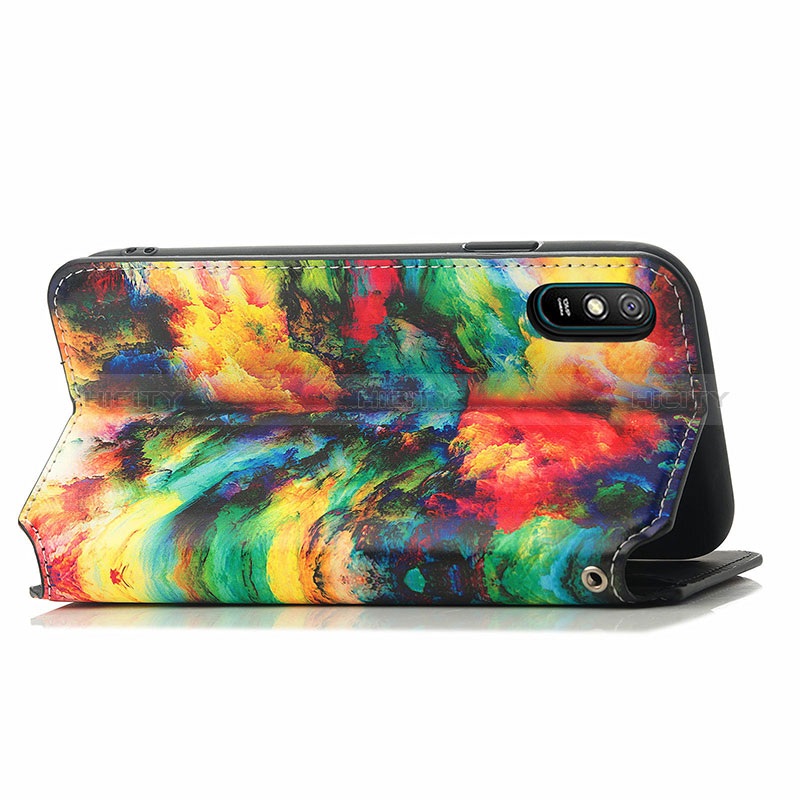 Custodia Portafoglio In Pelle Fantasia Modello Cover con Supporto S02D per Xiaomi Redmi 9i