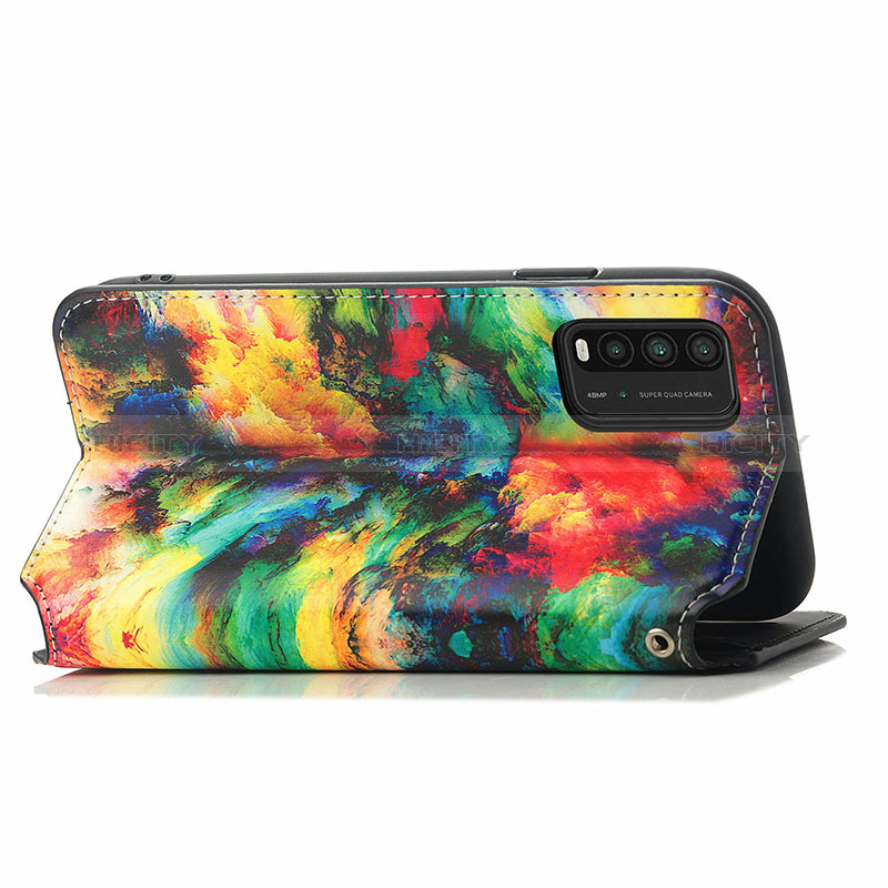 Custodia Portafoglio In Pelle Fantasia Modello Cover con Supporto S02D per Xiaomi Redmi 9T 4G