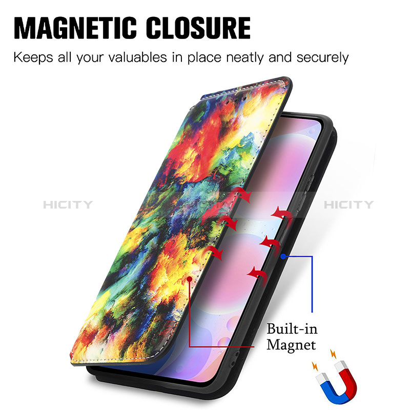 Custodia Portafoglio In Pelle Fantasia Modello Cover con Supporto S02D per Xiaomi Redmi K40 Pro 5G