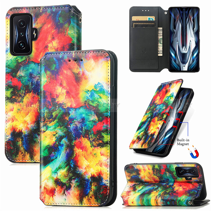 Custodia Portafoglio In Pelle Fantasia Modello Cover con Supporto S02D per Xiaomi Redmi K50 Gaming 5G