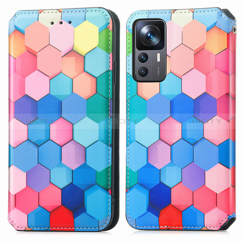 Custodia Portafoglio In Pelle Fantasia Modello Cover con Supporto S02D per Xiaomi Redmi K50 Ultra 5G