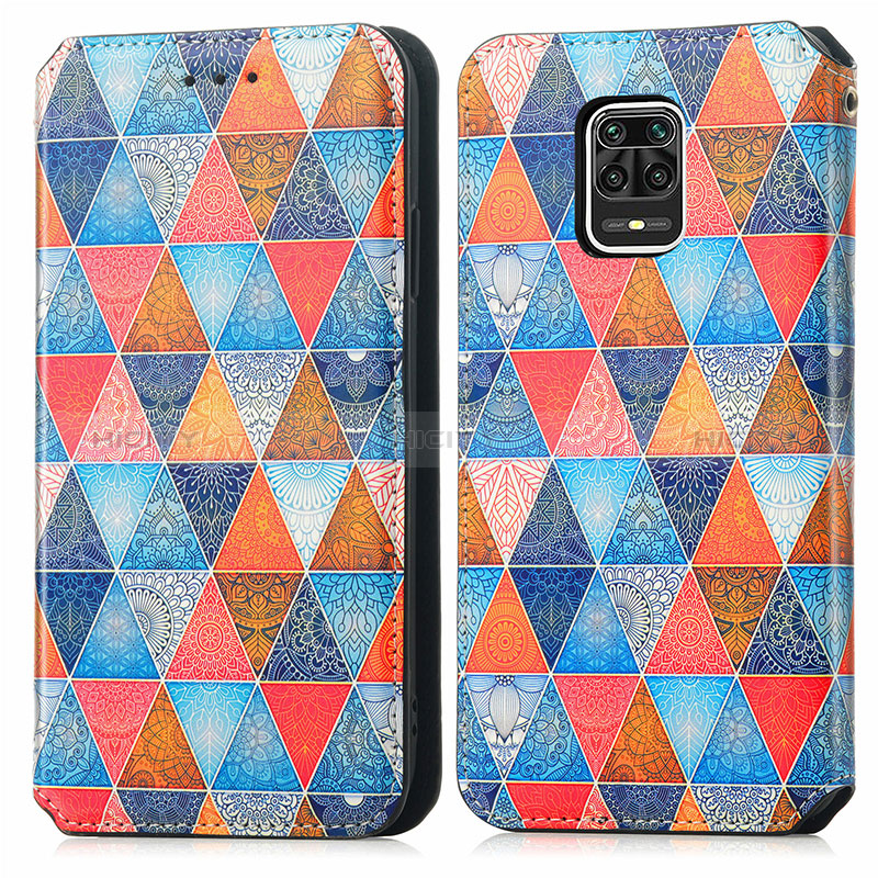 Custodia Portafoglio In Pelle Fantasia Modello Cover con Supporto S02D per Xiaomi Redmi Note 9 Pro Max