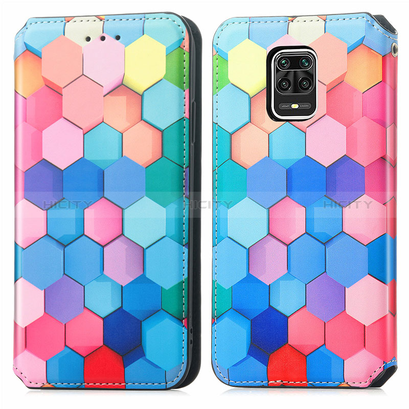 Custodia Portafoglio In Pelle Fantasia Modello Cover con Supporto S02D per Xiaomi Redmi Note 9 Pro Max