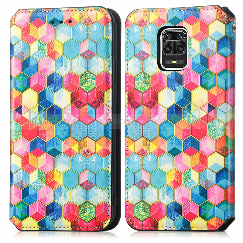 Custodia Portafoglio In Pelle Fantasia Modello Cover con Supporto S02D per Xiaomi Redmi Note 9 Pro Max