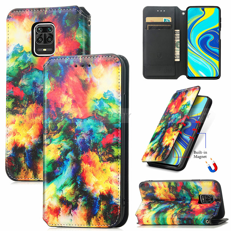 Custodia Portafoglio In Pelle Fantasia Modello Cover con Supporto S02D per Xiaomi Redmi Note 9 Pro Max