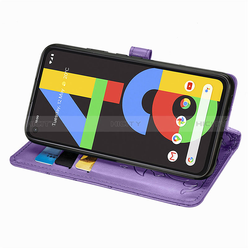 Custodia Portafoglio In Pelle Fantasia Modello Cover con Supporto S03D per Google Pixel 4a