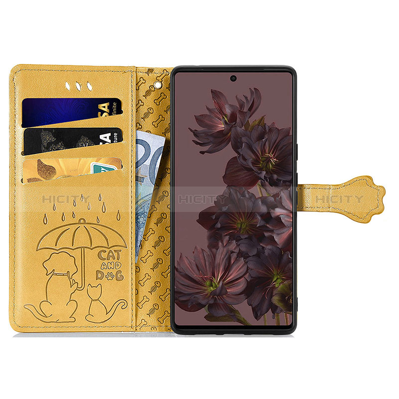 Custodia Portafoglio In Pelle Fantasia Modello Cover con Supporto S03D per Google Pixel 7 5G