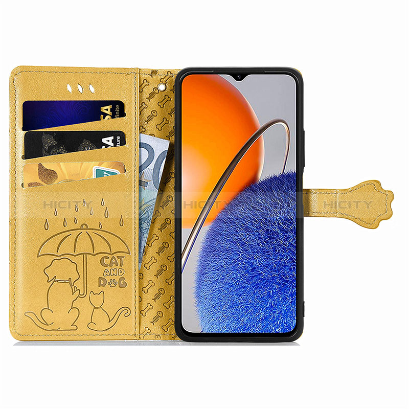 Custodia Portafoglio In Pelle Fantasia Modello Cover con Supporto S03D per Huawei Enjoy 50z