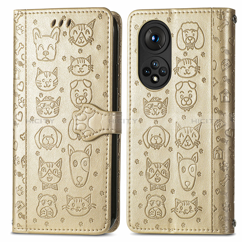 Custodia Portafoglio In Pelle Fantasia Modello Cover con Supporto S03D per Huawei Honor 50 Pro 5G