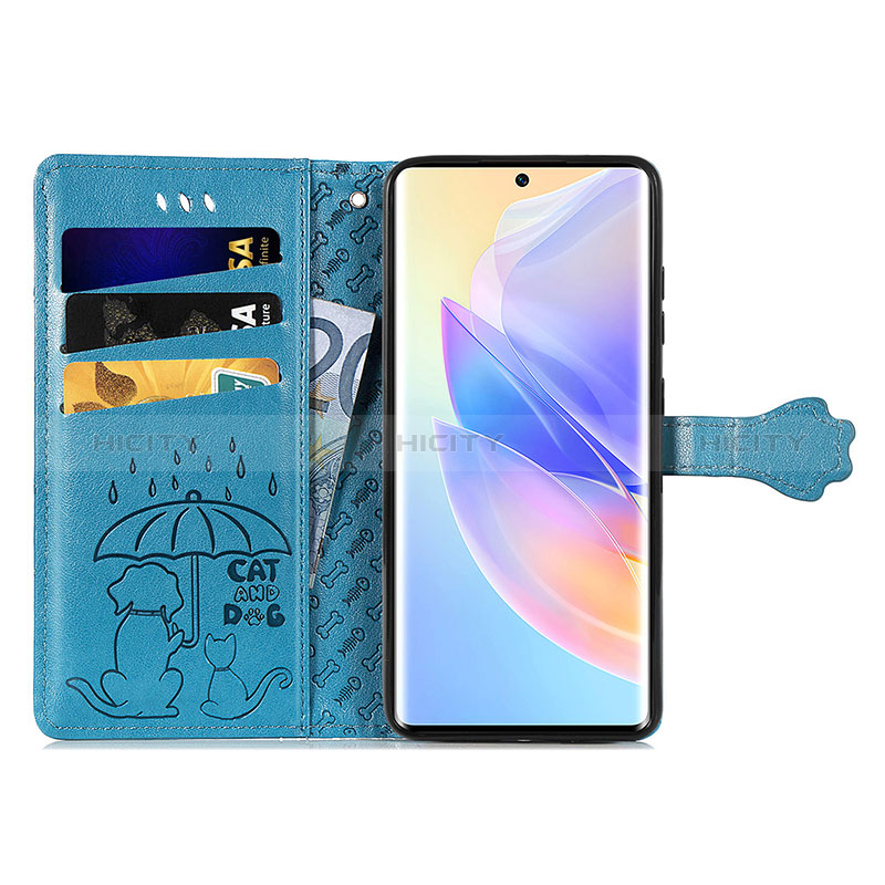 Custodia Portafoglio In Pelle Fantasia Modello Cover con Supporto S03D per Huawei Honor 60 SE 5G