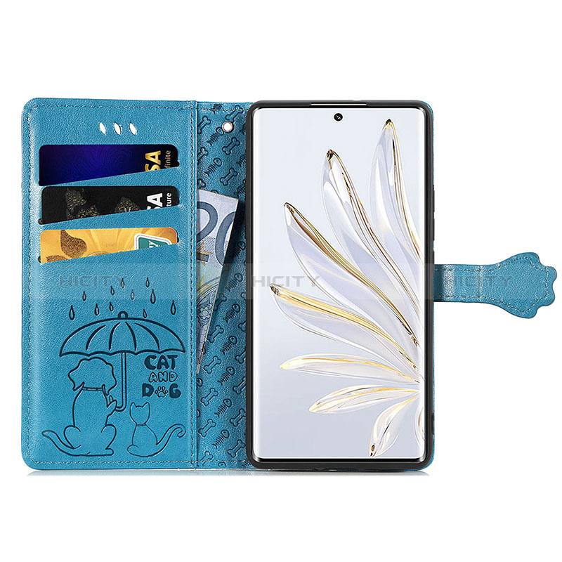 Custodia Portafoglio In Pelle Fantasia Modello Cover con Supporto S03D per Huawei Honor 70 5G