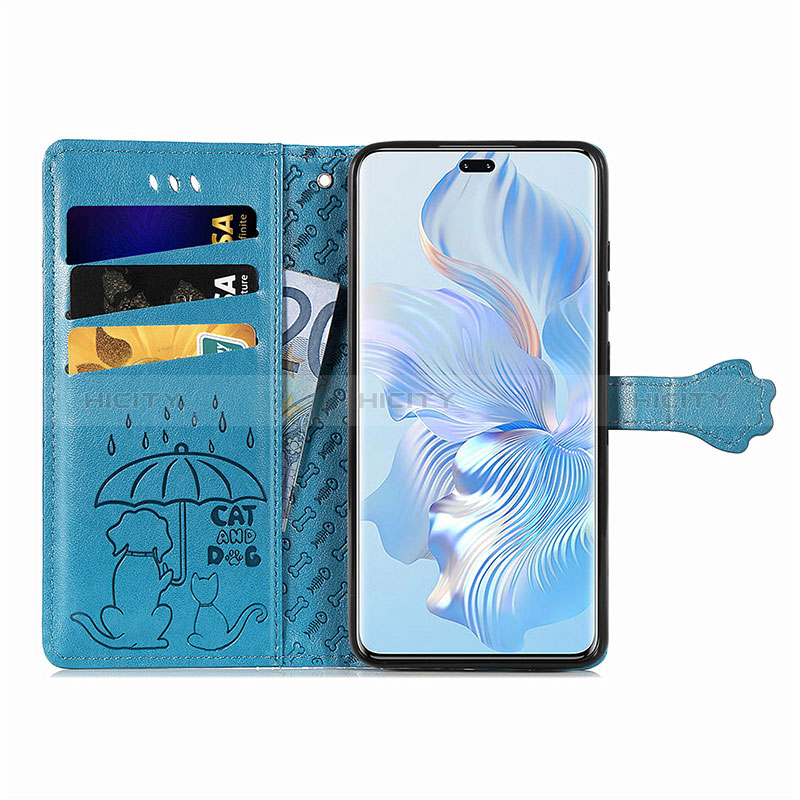 Custodia Portafoglio In Pelle Fantasia Modello Cover con Supporto S03D per Huawei Honor 80 Pro Flat 5G