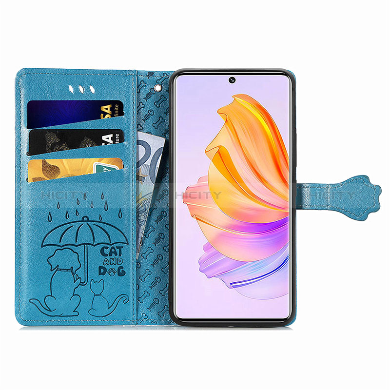 Custodia Portafoglio In Pelle Fantasia Modello Cover con Supporto S03D per Huawei Honor 80 SE 5G