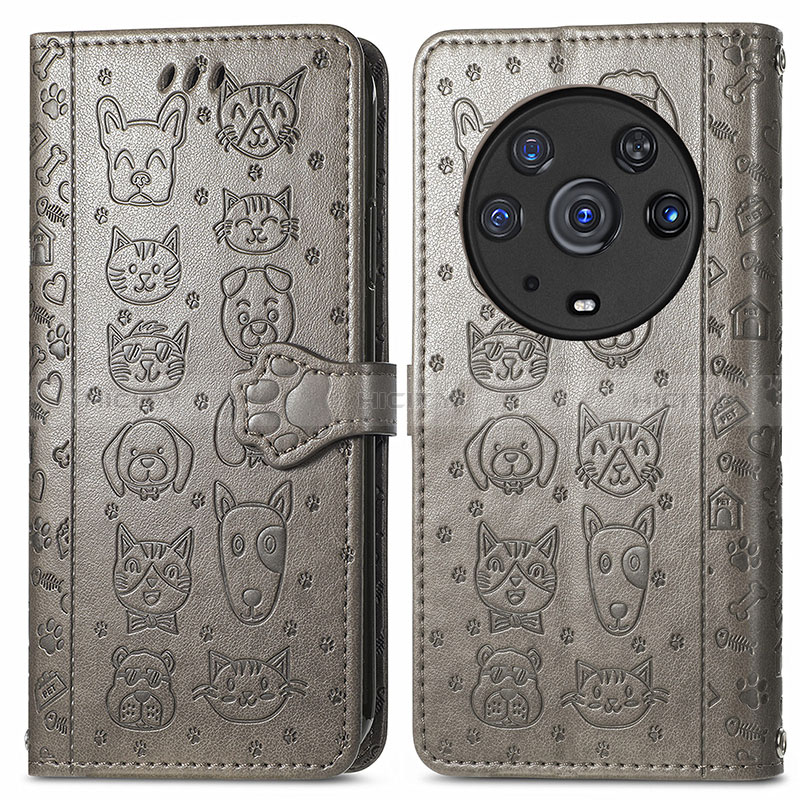 Custodia Portafoglio In Pelle Fantasia Modello Cover con Supporto S03D per Huawei Honor Magic3 Pro 5G