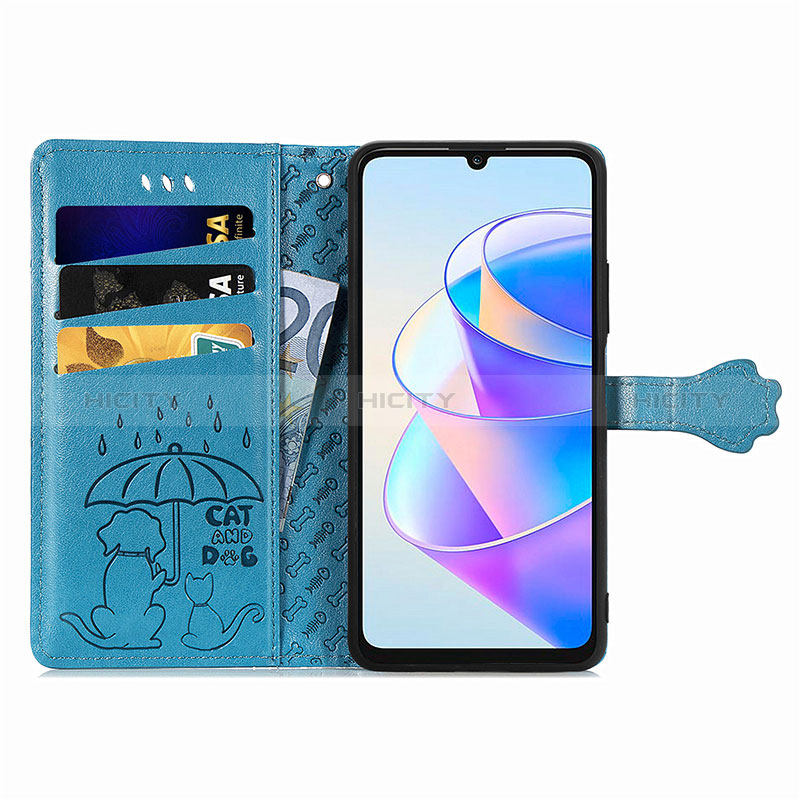 Custodia Portafoglio In Pelle Fantasia Modello Cover con Supporto S03D per Huawei Honor X7a