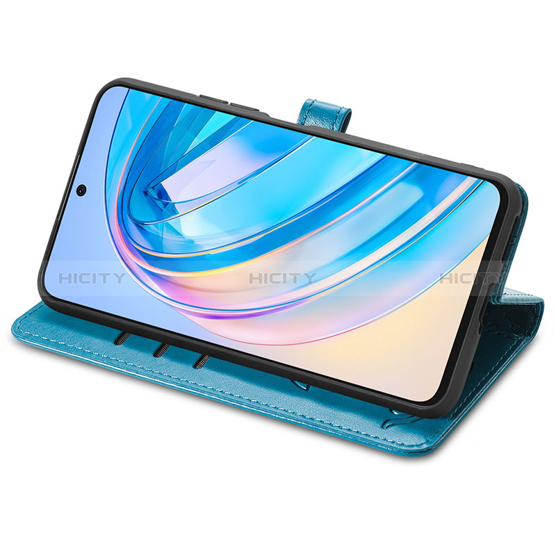 Custodia Portafoglio In Pelle Fantasia Modello Cover con Supporto S03D per Huawei Honor X8a 4G