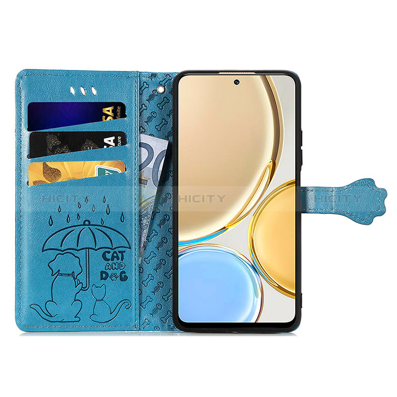 Custodia Portafoglio In Pelle Fantasia Modello Cover con Supporto S03D per Huawei Honor X9 5G