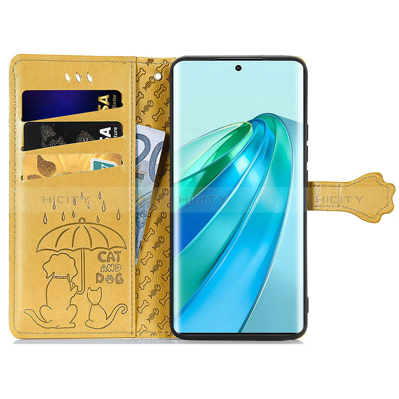 Custodia Portafoglio In Pelle Fantasia Modello Cover con Supporto S03D per Huawei Honor X9a 5G