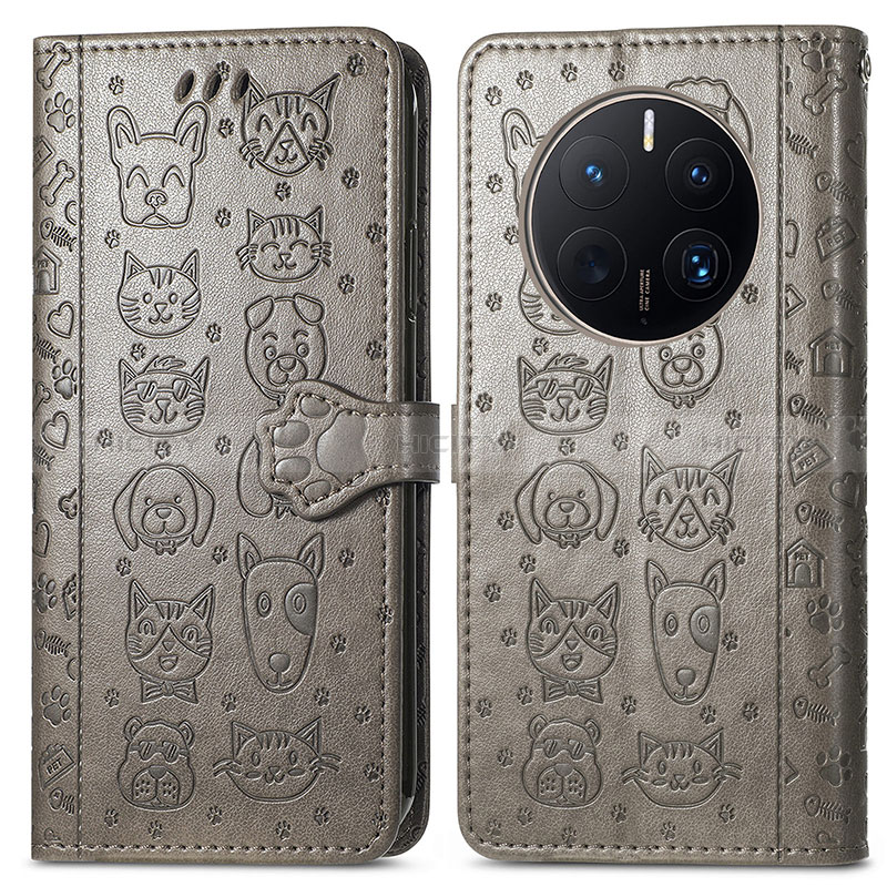 Custodia Portafoglio In Pelle Fantasia Modello Cover con Supporto S03D per Huawei Mate 50 Pro