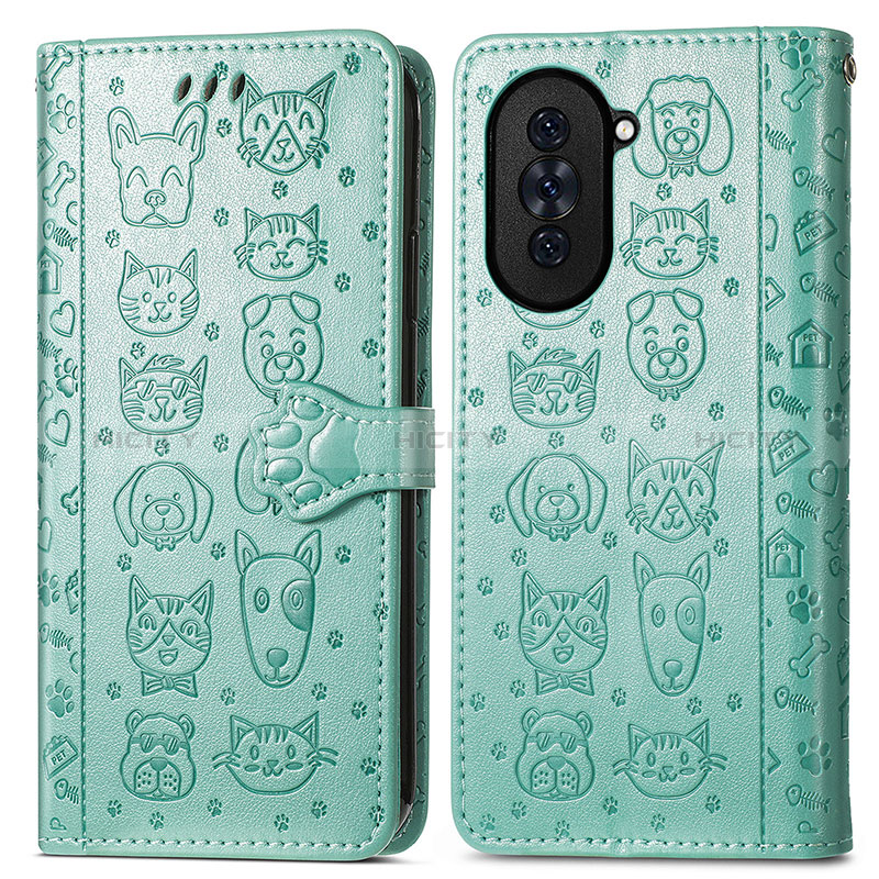 Custodia Portafoglio In Pelle Fantasia Modello Cover con Supporto S03D per Huawei Nova 10