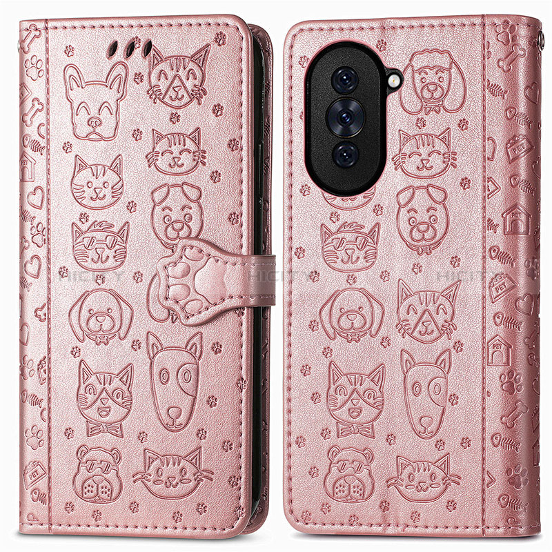 Custodia Portafoglio In Pelle Fantasia Modello Cover con Supporto S03D per Huawei Nova 10 Pro