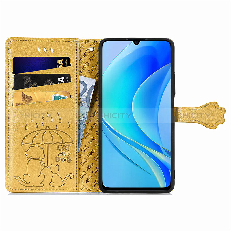 Custodia Portafoglio In Pelle Fantasia Modello Cover con Supporto S03D per Huawei Nova Y70