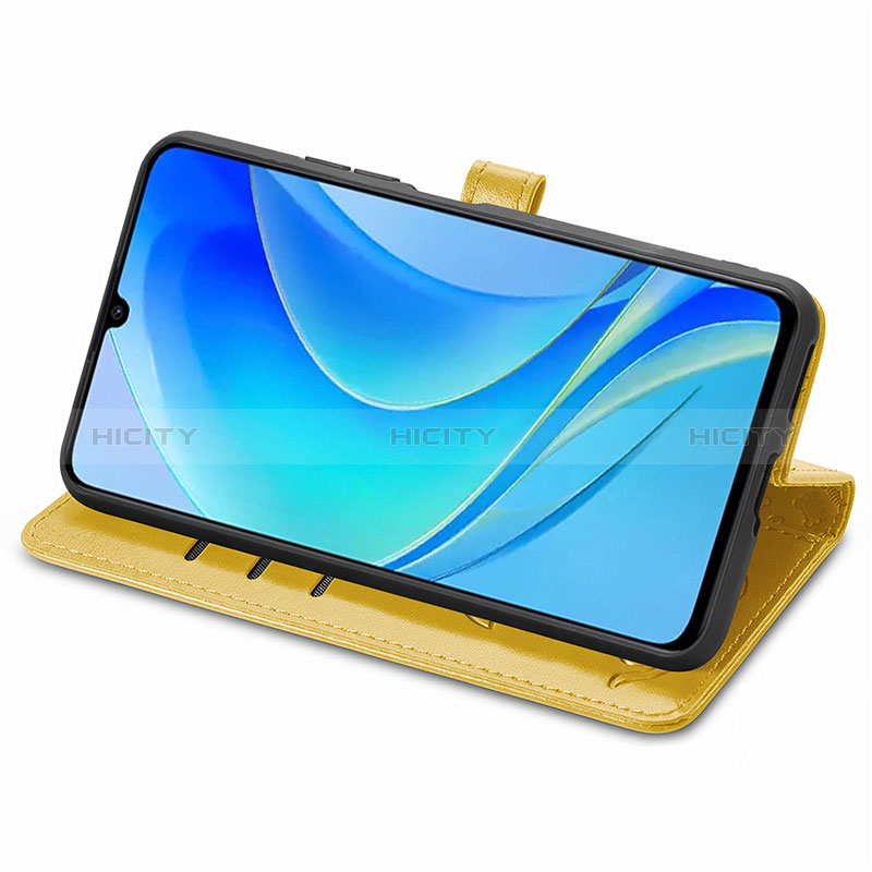 Custodia Portafoglio In Pelle Fantasia Modello Cover con Supporto S03D per Huawei Nova Y70 Plus