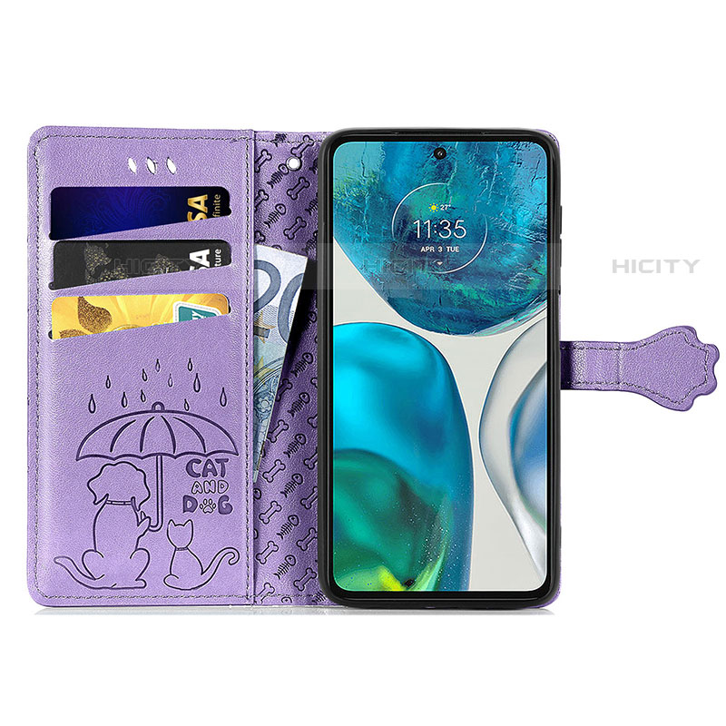 Custodia Portafoglio In Pelle Fantasia Modello Cover con Supporto S03D per Motorola Moto Edge (2022) 5G