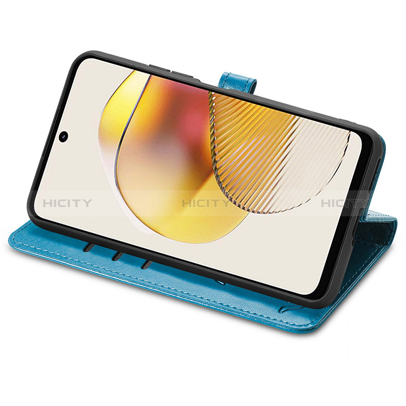 Custodia Portafoglio In Pelle Fantasia Modello Cover con Supporto S03D per Motorola Moto G73 5G