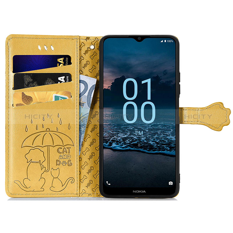 Custodia Portafoglio In Pelle Fantasia Modello Cover con Supporto S03D per Nokia G100