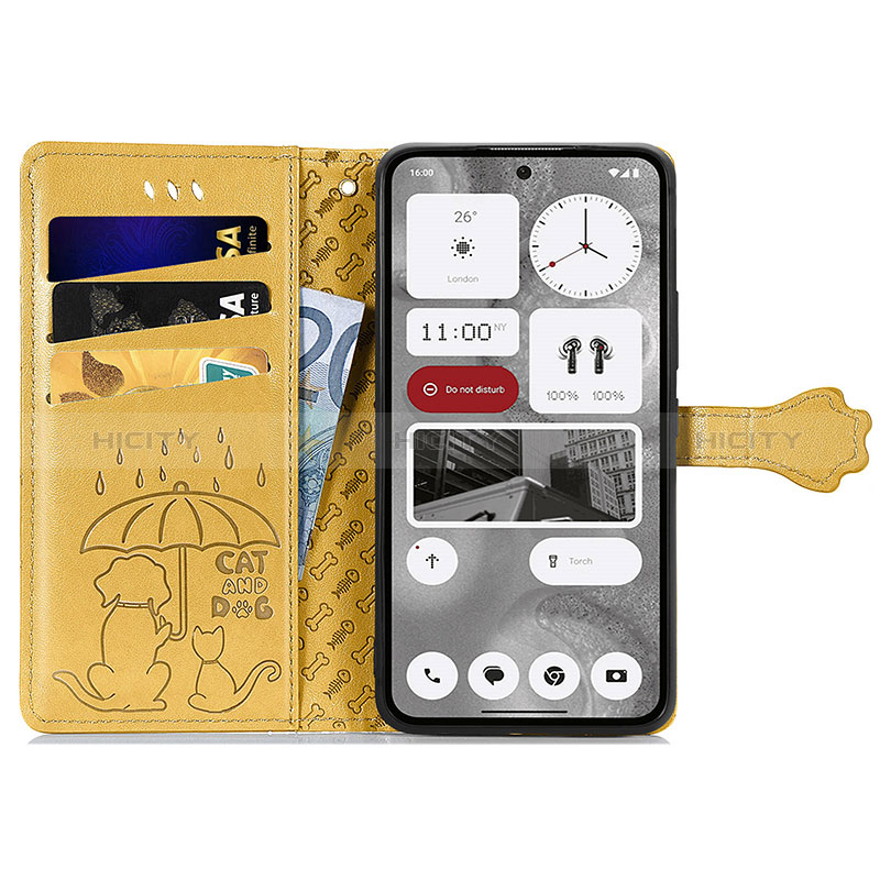 Custodia Portafoglio In Pelle Fantasia Modello Cover con Supporto S03D per Nothing Phone 2