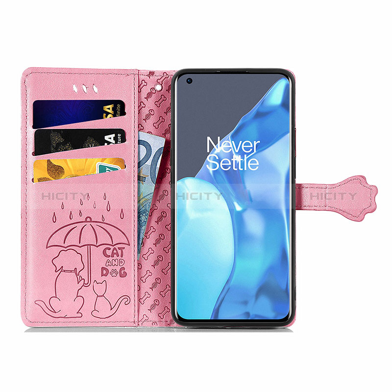 Custodia Portafoglio In Pelle Fantasia Modello Cover con Supporto S03D per OnePlus 9 Pro 5G