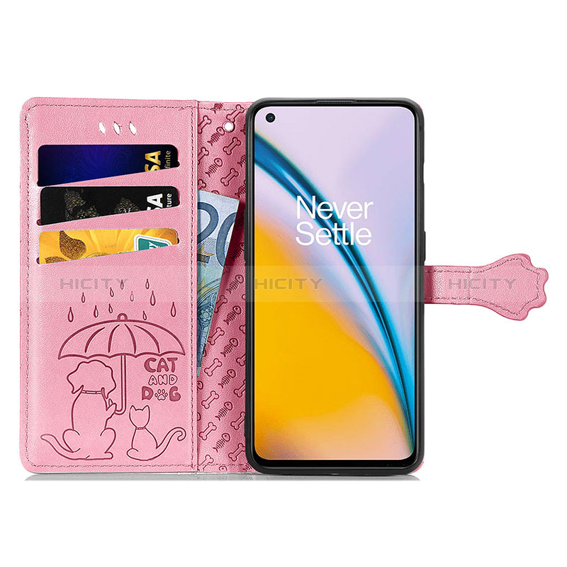 Custodia Portafoglio In Pelle Fantasia Modello Cover con Supporto S03D per OnePlus Nord 2 5G