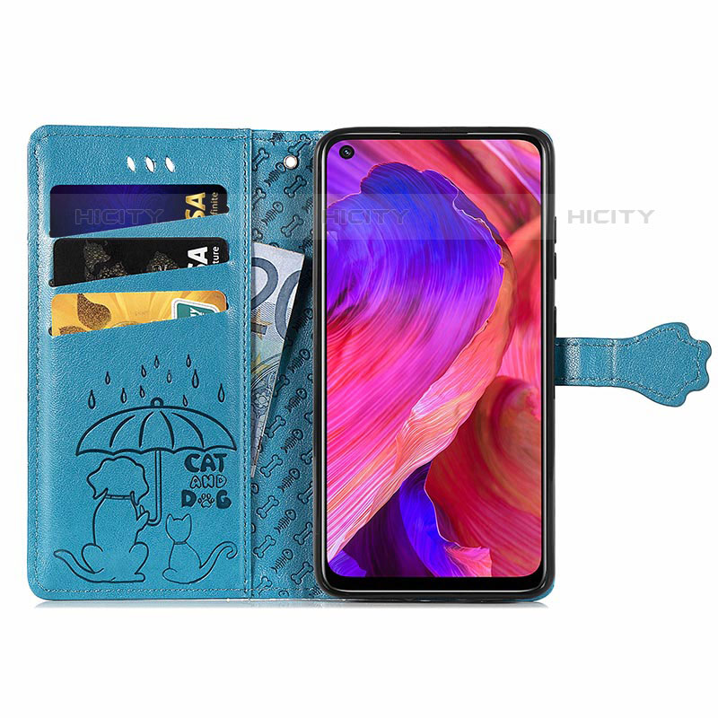 Custodia Portafoglio In Pelle Fantasia Modello Cover con Supporto S03D per OnePlus Nord N200 5G