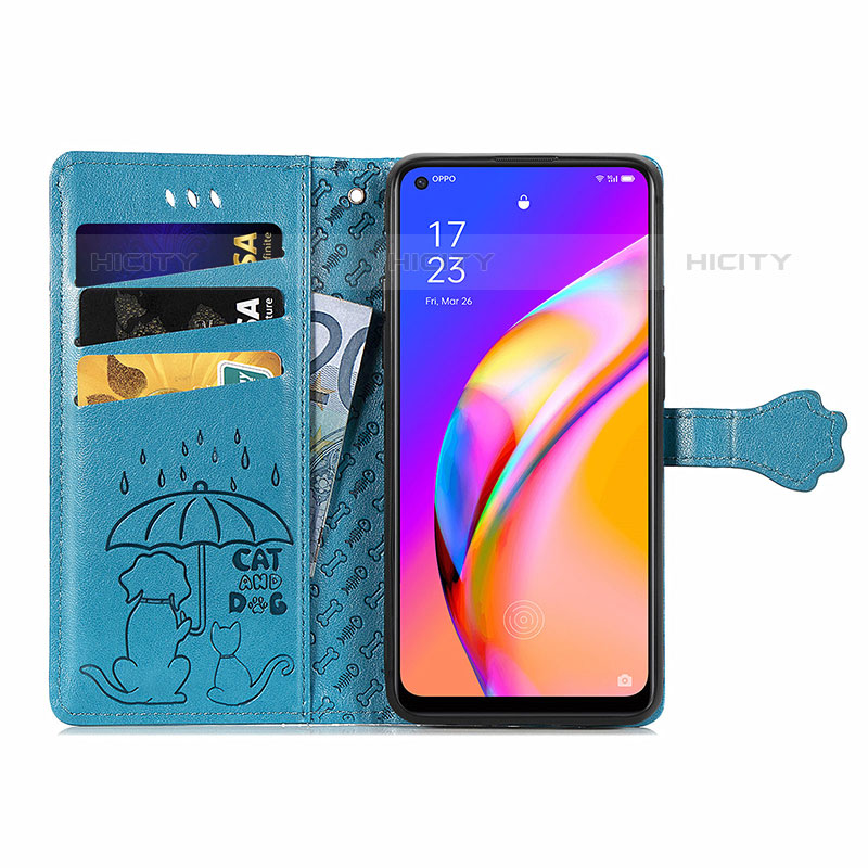 Custodia Portafoglio In Pelle Fantasia Modello Cover con Supporto S03D per Oppo A94 5G