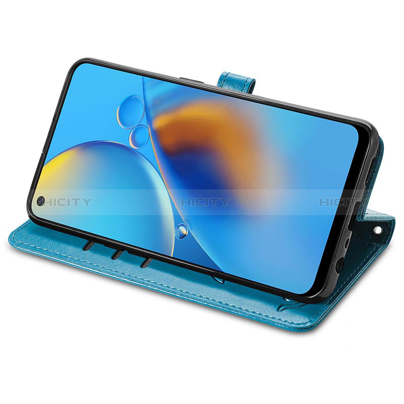 Custodia Portafoglio In Pelle Fantasia Modello Cover con Supporto S03D per Oppo A95 4G