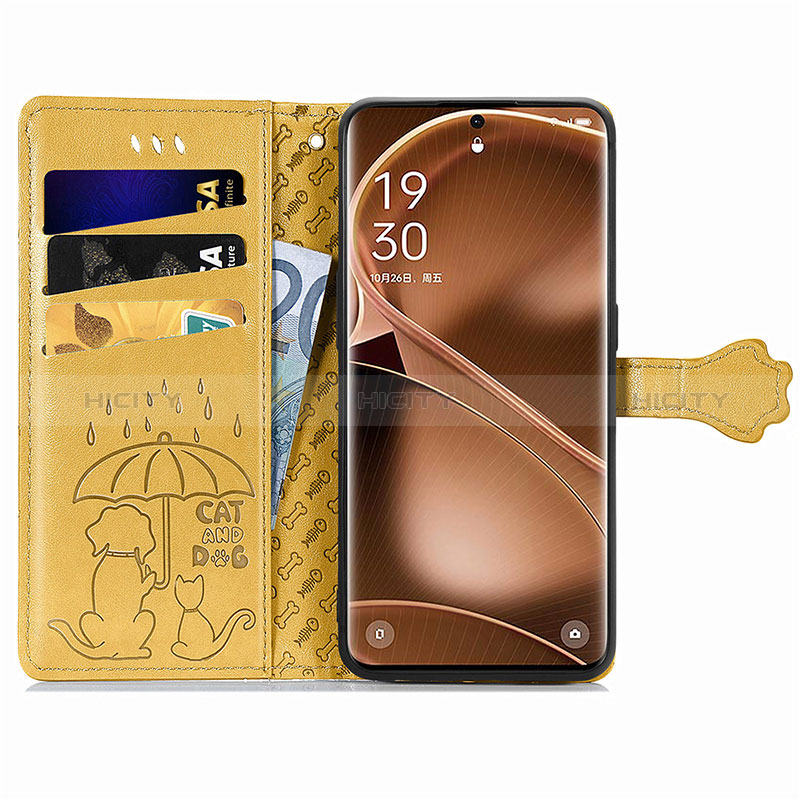 Custodia Portafoglio In Pelle Fantasia Modello Cover con Supporto S03D per Oppo Find X6 5G