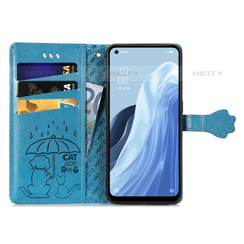 Custodia Portafoglio In Pelle Fantasia Modello Cover con Supporto S03D per Oppo Reno7 A