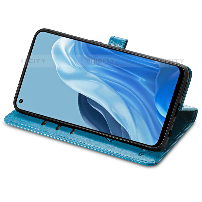 Custodia Portafoglio In Pelle Fantasia Modello Cover con Supporto S03D per Oppo Reno8 4G