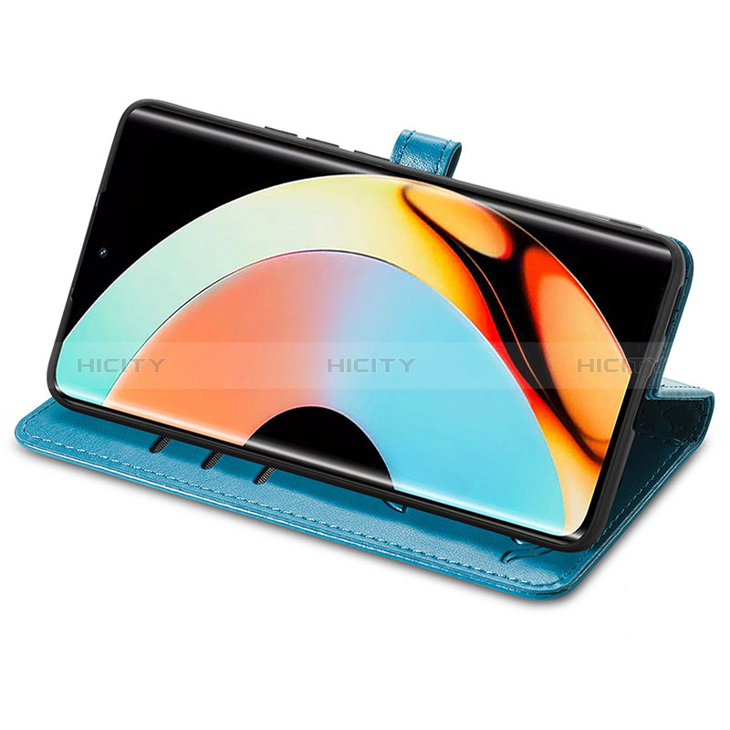 Custodia Portafoglio In Pelle Fantasia Modello Cover con Supporto S03D per Realme 10 Pro+ Plus 5G