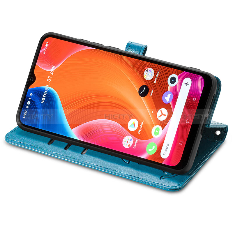 Custodia Portafoglio In Pelle Fantasia Modello Cover con Supporto S03D per Realme C20