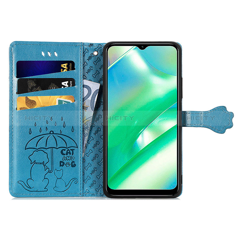 Custodia Portafoglio In Pelle Fantasia Modello Cover con Supporto S03D per Realme C33