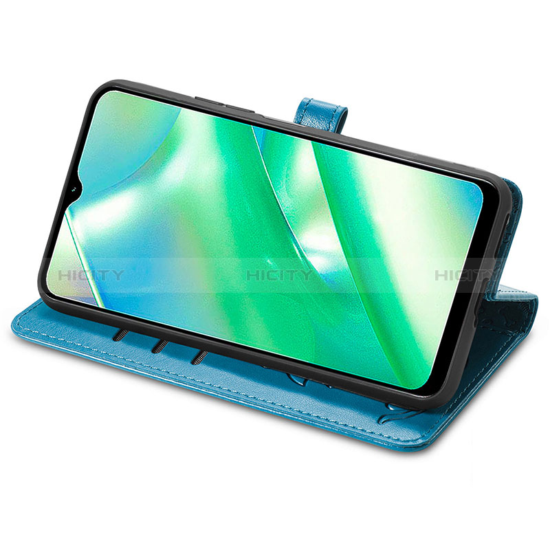 Custodia Portafoglio In Pelle Fantasia Modello Cover con Supporto S03D per Realme C33