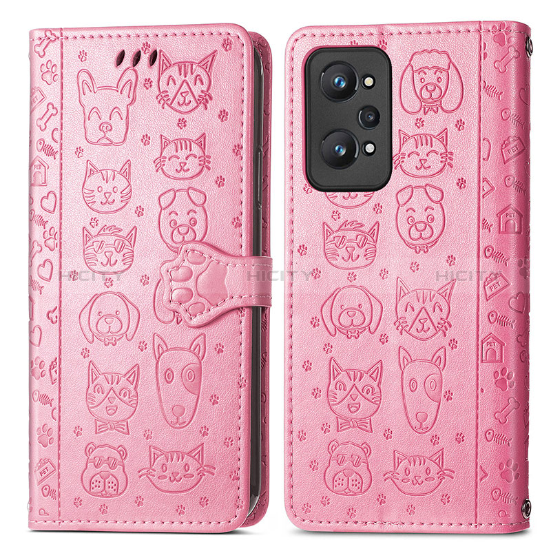 Custodia Portafoglio In Pelle Fantasia Modello Cover con Supporto S03D per Realme GT Neo 3T 5G