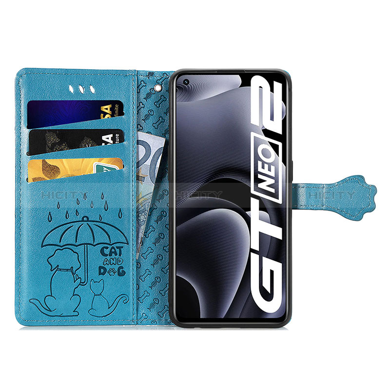 Custodia Portafoglio In Pelle Fantasia Modello Cover con Supporto S03D per Realme GT Neo2 5G