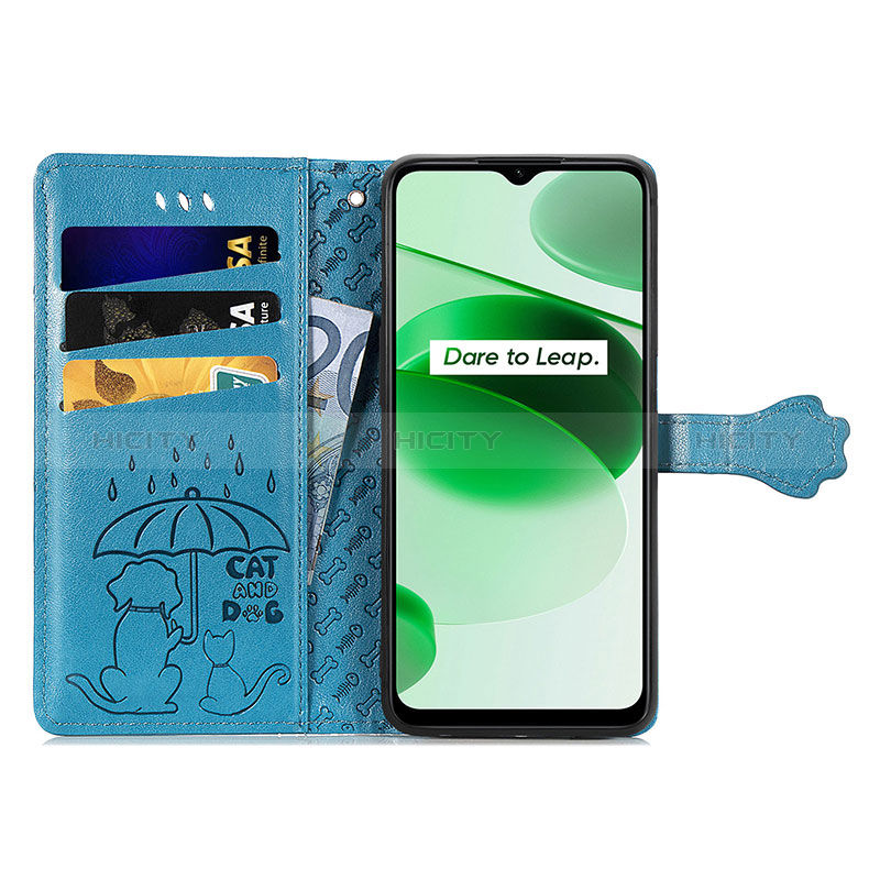 Custodia Portafoglio In Pelle Fantasia Modello Cover con Supporto S03D per Realme Narzo 50A Prime