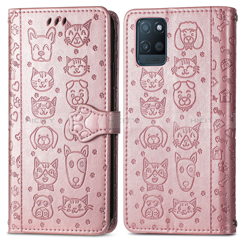 Custodia Portafoglio In Pelle Fantasia Modello Cover con Supporto S03D per Realme V11 5G